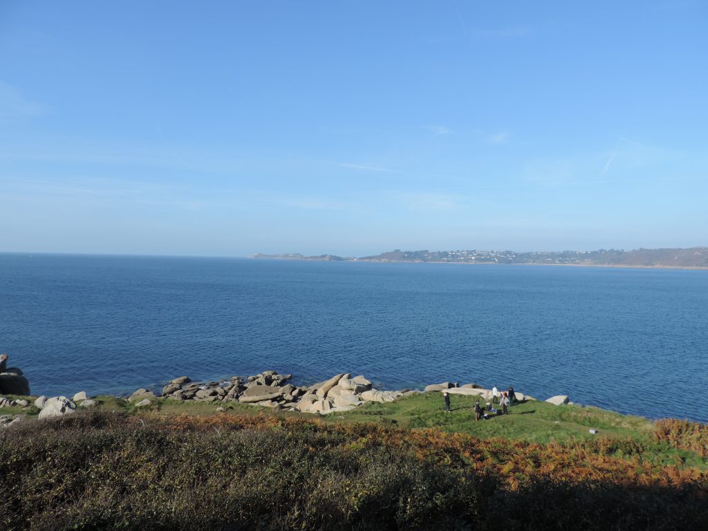 Pointe du Dourven, vue sur Beg Léguer